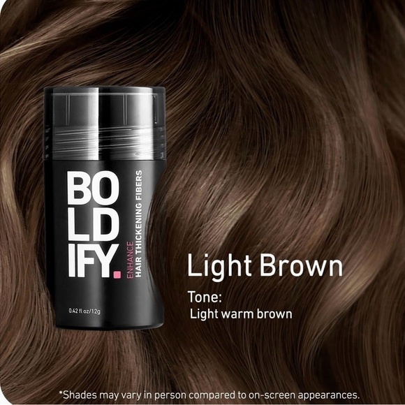 BOLDIFY Hair Fibers Fill In Fine & Thinning Hair For Instant Thick Hair 1.97 OZ - Picture 7 of 7